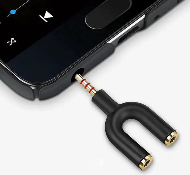 Alt view image 5 of 7 - JAENFONG HIEbee 2 in 1 3.5mm Headphone Splitter Adapter (Microphone + Audio) Female to Male&Male to Female Stereo Jack Y Cable Compatible for PS4 PS5 Nintendo Switch Phone Laptop(3 in 1 Pack)