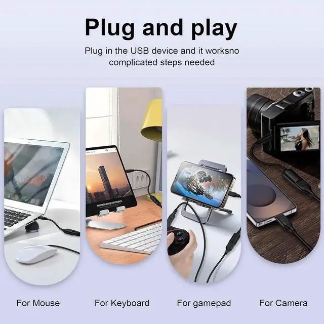 Alt view image 3 of 7 - JAENFONG USB C to USB 3.0 Adapter USB C Android Adapter Male to USB A Female OTG On The Go Cable for Galaxy S25 Edge Ultra S24 S23 S22 S21 S20 A36 Google Pixel 9 8 7 Pro Moto G 5G 2025