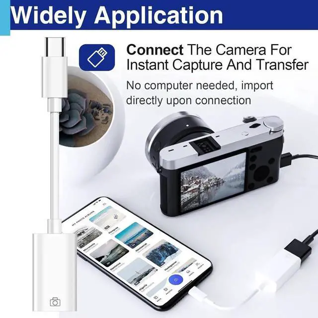 Alt view image 6 of 7 - USB C to USB 3.0 Adapter USB Type C Male to USB Female OTG Cable Adapter Compatible with Camera Card Reader Laptops Tablets Phones Ipad MacBook Galaxy S23/24/25 iPhone 16/15 Full Model