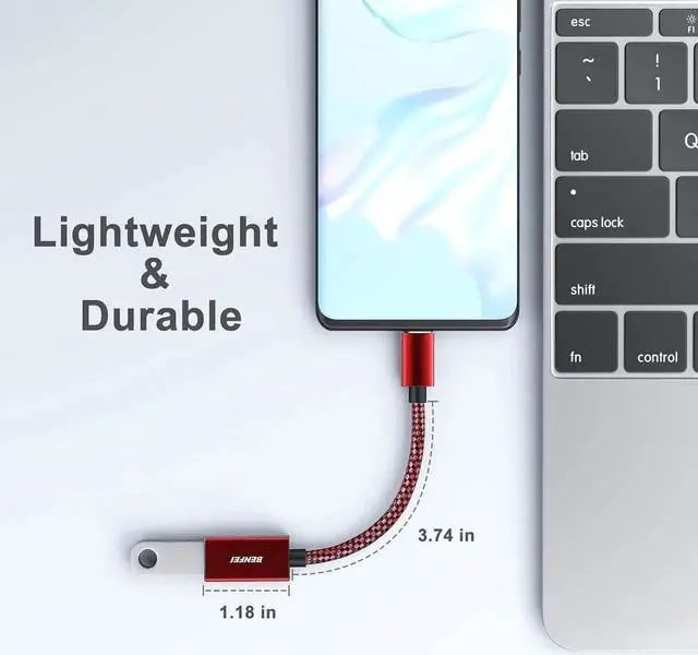 Alt view image 6 of 7 - JAENFONG USB C to USB 3.0 Adapter 2 Pack USB C to A Male to Female Adapter Compatible with MacBook 2022 2021 2020 Galaxy Note 20 Galaxy S20 S21 Google Pixel Nexus and More