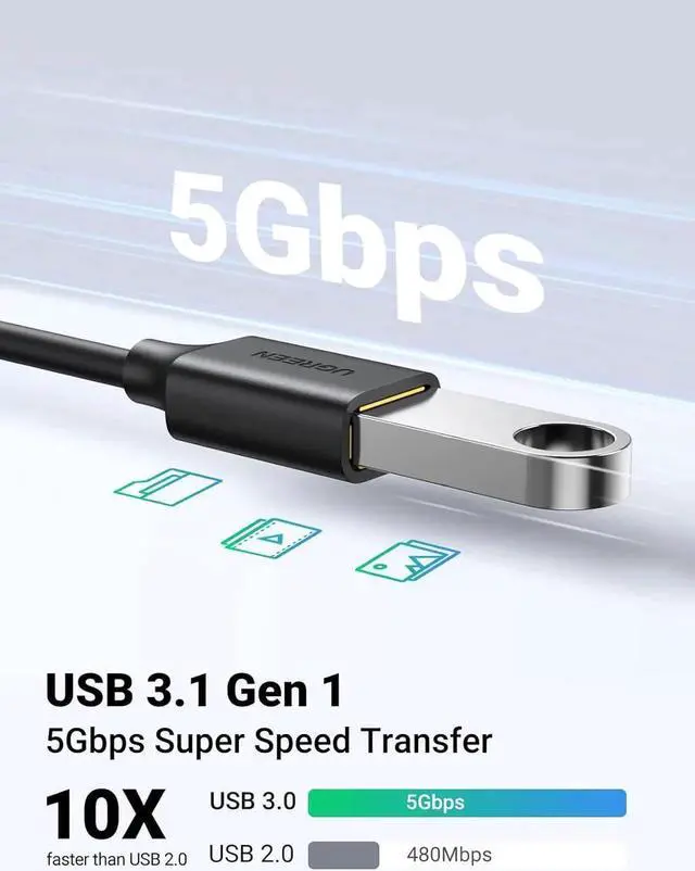 Alt view image 3 of 7 - JAENFONG USB C to USB 3.1 Adapter Type C Male to USB Female OTG Cable Compatible with MacBook Pro 2022 MacBook Air/Mini iPad Mini/Pro 2022 Galaxy S22 Google Pixel