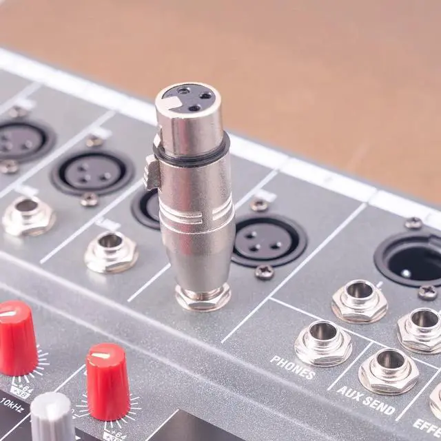 Alt view image 3 of 7 - JAENFONG 1/4 TRS to XLR Adapter 4 Pack 2 Pack Male and Female to 6.35mm Balanced Quarter Inch 6.35mm to XLR Male/Female Adapters for Mixers Microphones Amplifiers