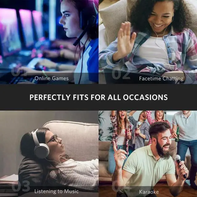 Alt view image 4 of 7 - JAENFONG Headphone Splitter 3.5mm 2 Female to 1 Male Mic and Audio Y Splitter TRRS Headset Adapter Cable Stereo Compatible with Switch 2/PS4/PS5 Steam Deck Xbox PC Laptop Phone Tablet Gaming