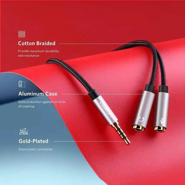 Alt view image 6 of 7 - JAENFONG Headphone Splitter 3.5mm 2 Female to 1 Male Mic and Audio Y Splitter TRRS Headset Adapter Cable Stereo Compatible with Switch 2/PS4/PS5 Steam Deck Xbox PC Laptop Phone Tablet Gaming