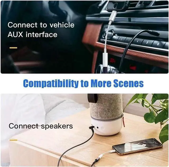 Alt view image 6 of 7 - [ MFi Certified] 2 Pack for iPhone 3.5mm Headphones Adapter Lightning to 3.5 mm Headphone/Earphone Jack Converter Audio Aux Dongle Compatible with iPhone 14 13 12 11 Pro XR XS Max X 8 7.