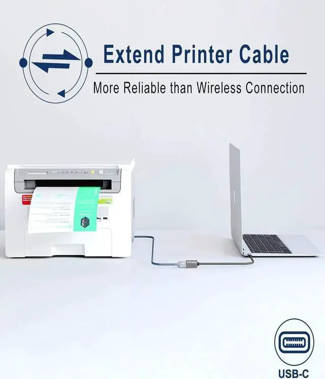 Alt view image 7 of 7 - USB C to USB 3.0 Adapter (6.6ft) USB Type C Male to USB 3.0 Female OTG Cable Thunderbolt3 to USB Adapter Compatible with iPhone 16 Pro Max/16 Plus/16/15 iPad MacBook Pro/Air 2023 Galaxy S24/S23/S22