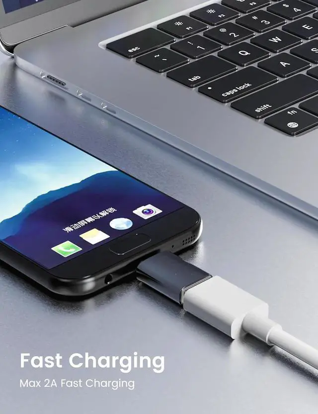 Alt view image 2 of 6 - JAENFONG Micro USB 2.0 OTG Adapter10 Pack Micro USB to USB-A Female Adapter The Mobile Phone is Directly Connected to The USB Flash Drive/Keyboard Plug and Play