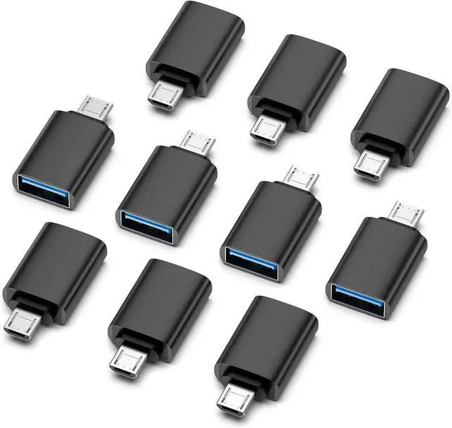 Main image of JAENFONG Micro USB 2.0 OTG Adapter10 Pack Micro USB to USB-A Female Adapter The Mobile Phone is Directly Connected to The USB Flash Drive/Keyboard Plug and Play