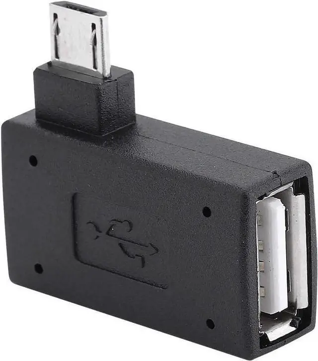 Alt view image 2 of 3 - JAENFONG OTG Adapter 90* L Angle USB Port Adapter Micro OTG Cable Compatible with Firestick 2nd Gen 3rd Gen and 4K Android Smartphones Tablets Rii Keyboards SNES NES