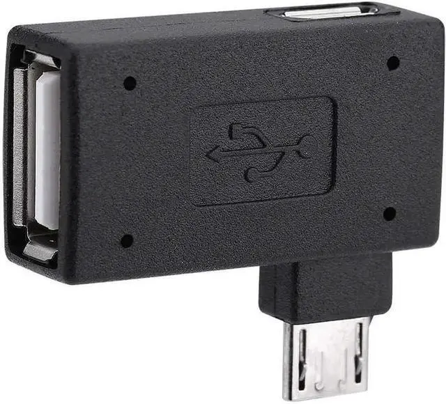 Main image of JAENFONG OTG Adapter 90* L Angle USB Port Adapter Micro OTG Cable Compatible with Firestick 2nd Gen 3rd Gen and 4K Android Smartphones Tablets Rii Keyboards SNES NES