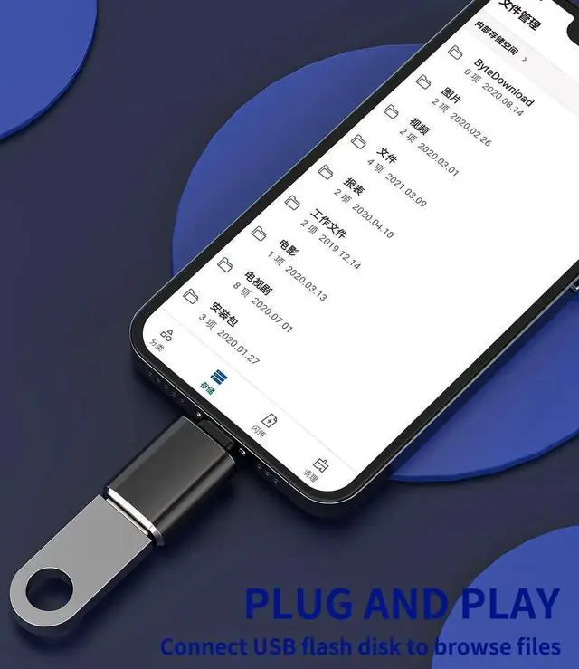 Alt view image 5 of 7 - iPhone OTG Adapter Lightning Male to USB Female Dongle Converter(3Pack)for 14 13 12 11 Pro Max Xr X Xs Se 7 8Plus iPad Air Camera Card Reader USB Flash Drive Mouse Keyboard Hub MIDI U Disk Piano