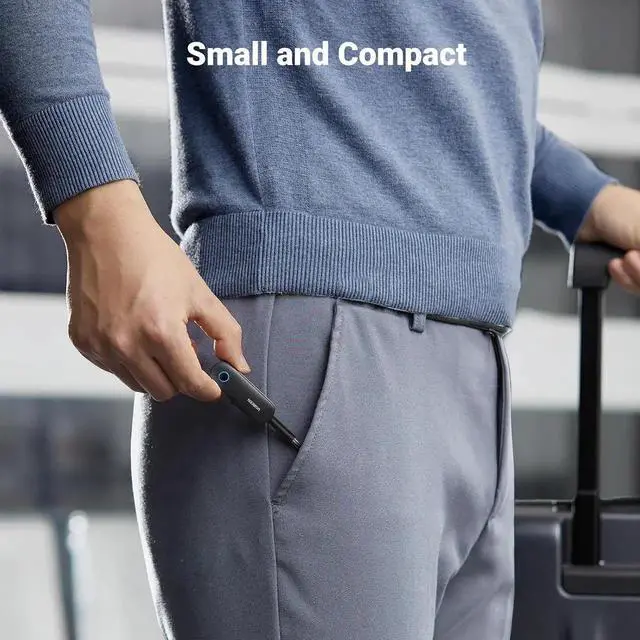 Alt view image 2 of 7 - JAENFONG Bluetooth Transmitter Receiver for 2 AirPods or BT Devices Bluetooth Wireless Transmitter for Headphones 3.5mm Aux Audio Jack Adapter for in-Flight TV Car Home Stereo System