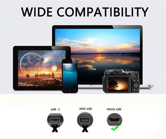 Alt view image 6 of 7 - JAENFONG USB Micro Male to Micro Male OTG Adapter Cable (1m)