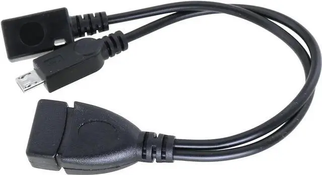 Alt view image 5 of 5 - JAENFONG 3PCS 20cm 2 in 1 Cable Micro USB Male to USB Female OTG Cable OTG Adapter Cable for Android and Windows