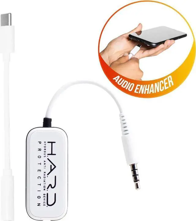 Alt view image 5 of 7 - JAENFONG Shield Your Body Headset Audio Quality Enhancer Air Tube Alternative Wire Headphone Audio Filter Headphone Jack Adapter Compatible with 5G Devices Includes USB C to 3.5mm Audio Adapter