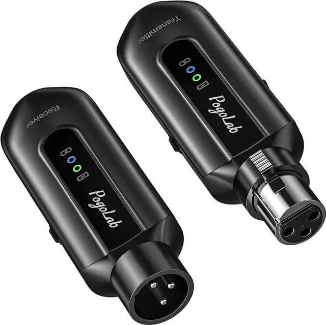 Main image of JAENFONG Wireless Microphone Transmitter Receiver 2.4Ghz XLR System Rechargeable Adapter for Audio Mixer Dynamic Mic 48V Phantom Power for Condenser Mic