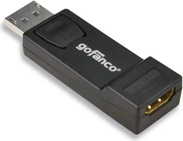 Alt view image 2 of 2 - JAENFONG DisplayPort to HDMI Adapter Converter Dongle 1080P - Male to Female DP to HDMI for DisplayPort Enabled Desktops and Laptops to Connect to HDTV/HDMI Displays - Black (DPHDMID)