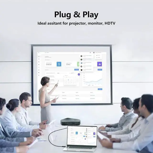 Alt view image 7 of 7 - JAENFONG DisplayPort to VGA Cable 6ft 2 Pack Display Port DP to VGA Adapter Cable Converter Male to Male Braided Cord for Monitor Desktop Laptop Display Projector HDTV