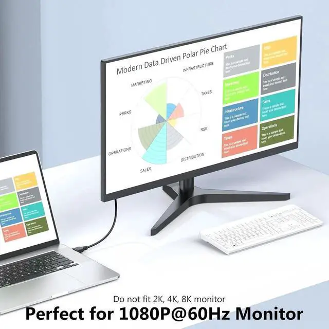 Alt view image 5 of 7 - JAENFONG DisplayPort to VGA Cable 6ft 2 Pack Display Port DP to VGA Adapter Cable Converter Male to Male Braided Cord for Monitor Desktop Laptop Display Projector HDTV