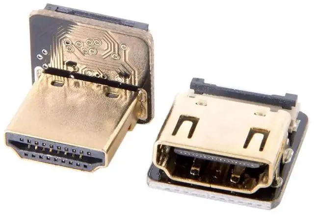 Alt view image 2 of 7 - JAENFONG CYFPV Up Angled 90 Degree HDMI Male to Female FPC Flat Cable for HDTV Multicopter Aerial Photography