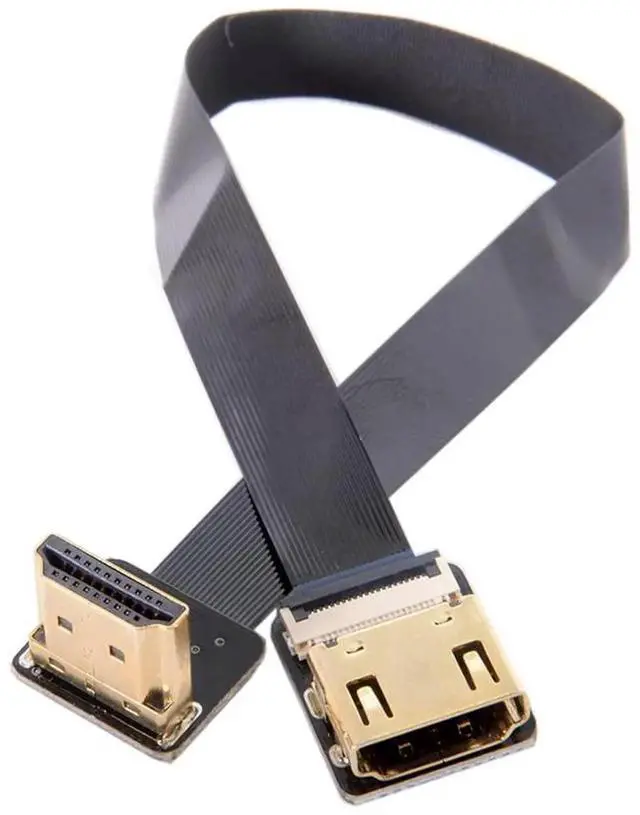 Main image of JAENFONG CYFPV Up Angled 90 Degree HDMI Male to Female FPC Flat Cable for HDTV Multicopter Aerial Photography