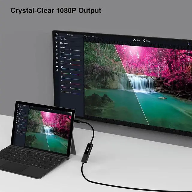 Alt view image 7 of 7 - JAENFONG Mini DisplayPort to HDMI Adapter 2 Pack Mini DP(Thunderbolt) to HDMI Converter Gold-Plated Cord Compatible for MacBook Pro MacBook Air Mac Mini Surface Pro 3/4 etc