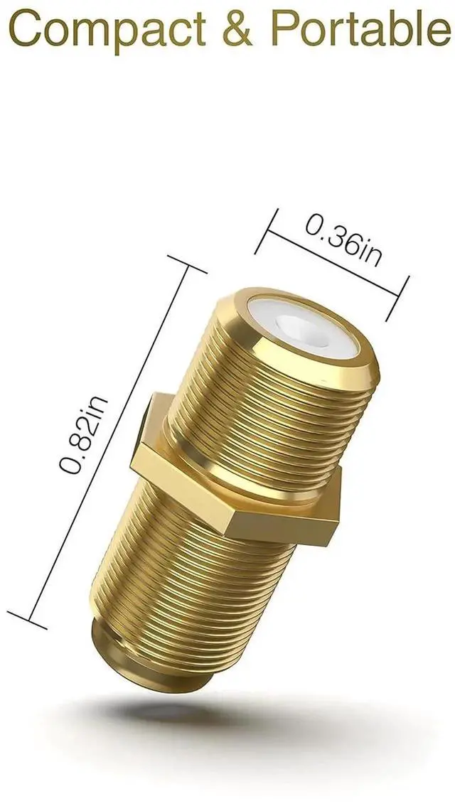 Alt view image 4 of 7 - JAENFONG Coaxial Coupler (5 Pack) - Cable Connectors for Coaxial Cable Extension F81 Extension Adapter - Works with HDTV Antenna Cable Modem Coaxial Splitter CATV