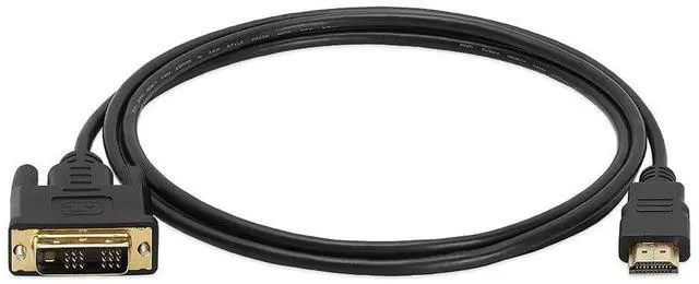 Main image of JAENFONG - HDMI to DVI Adapter Cable - 6 Feet Bi Directional High Speed Male Plug Monitor Cord Connector Converter for PC Laptop HDTV Projector