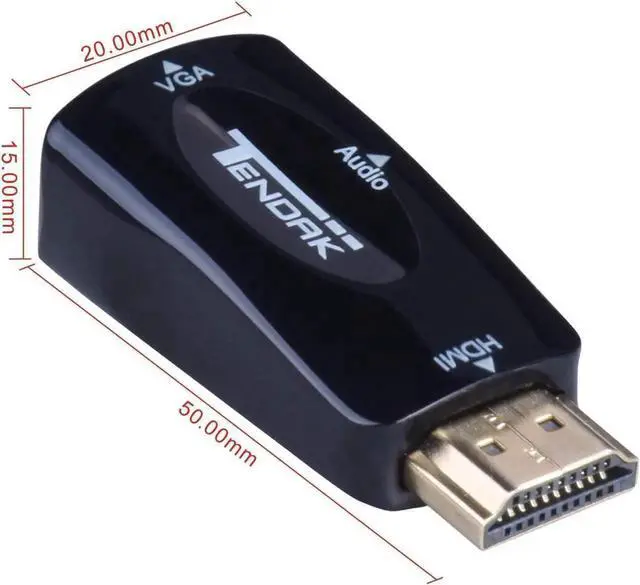 Main image of JAENFONG Gold-Plated Active HD 1080P HDMI to VGA Converter Adapter Dongle with 3.5mm Audio for Laptop PC Projector HDTV PS3 Xbox STB Blu-ray DVD