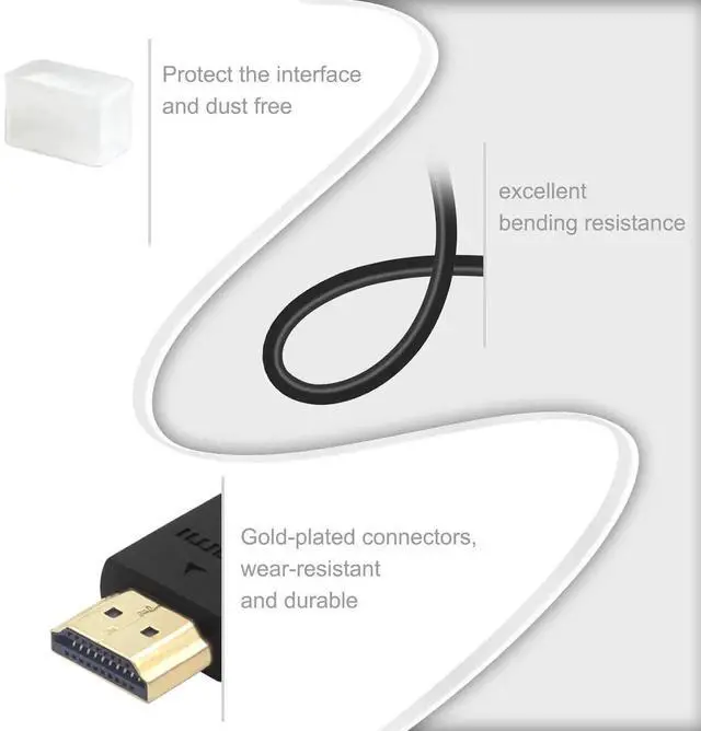 Alt view image 4 of 7 - JAENFONG HDMI Extender Cable Male to Female Adapter Short HDMI Extension Cable Support 4K 3D Compatible with TV Stick PS5 Laptop PC Nintendo Switch Blu Ray Player Google Chromecast HDTV 2-Pack