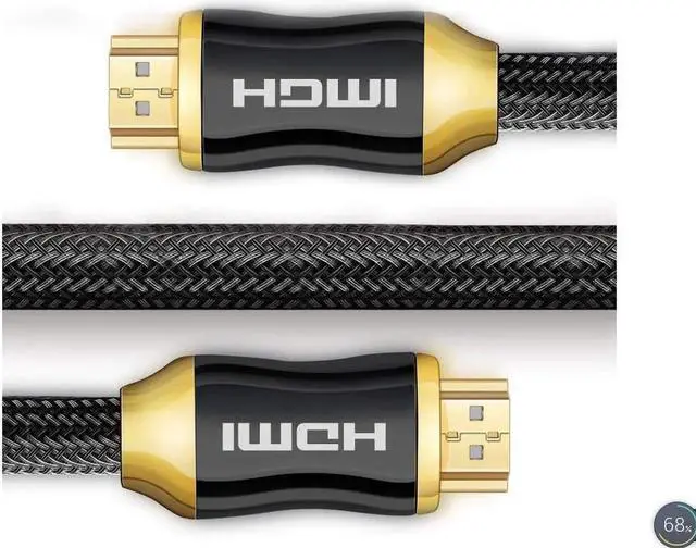 Alt view image 7 of 7 - JAENFONG 4K HDMI Cable 18Gbps 1M 2M 3M 5M 10M 20M Long HDMI Cord Ultra-High Speed 2.0-4K @ 60Hz, Ethernet, 1080p, 2160p, HDR, 3D, Audio Return (ARC), Ultra HD (UHD), CL3, 30AWG-(6.5ft/2M)