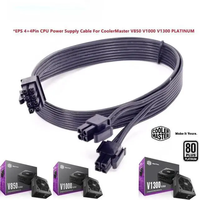 Main image of JAENFONG CPU Power Supply Cable - 8Pin to 8Pin EPS 4+4Pin, 60CM 18AWG Durable Cable, Compatible with CoolerMaster V850/V1000/V1300 PLATINUM Full-Modular Power Supplies
