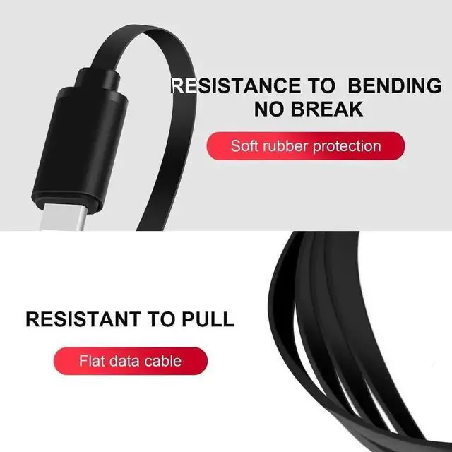 Alt view image 4 of 7 - Multi Charging Cable 4 in 1 3A 2.9FT Universal One-Way Retractable USB Charger Cord Adapter with 2*IP Type C Micro USB Connectors for iOS Phones Android Galaxy Google Pixel LG PS5