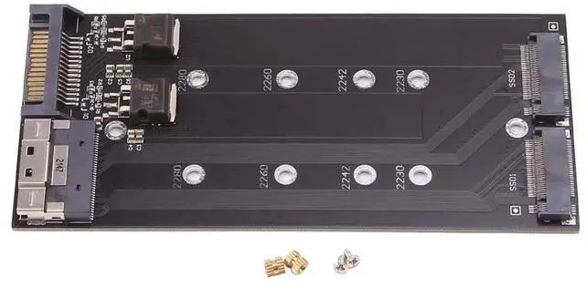 Main image of 8654 8I Split Card X8 to Dual M.2 to Ultra-thin PCIe SSD SATA Adapter (for motherboard)