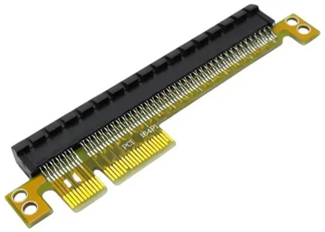 Alt view image 2 of 2 - PCI-E 4X to 16X Riser Card PCI Converter Male to Female Extender Adapter Support PCIe 4X Card 8X Card 16X Card