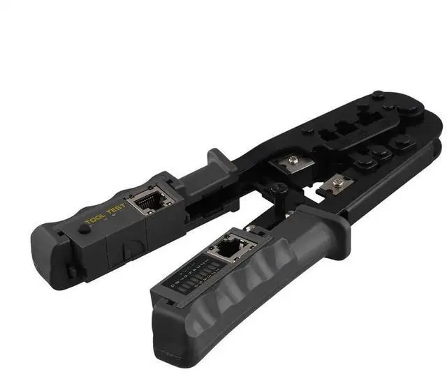 Main image of RJ45 Crimper Network Cable Tester Cutting Tool for 7 6 5 RJ11 RJ12 RJ45 Crimper Metal Clip