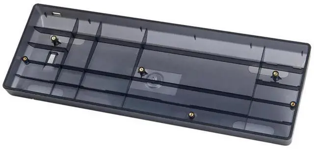 Alt view image 2 of 2 - Plastic case for 60% mechanical keyboard, suitable for most mini mechanical keyboards GH60 A60 DZ60 XD60 black transparent