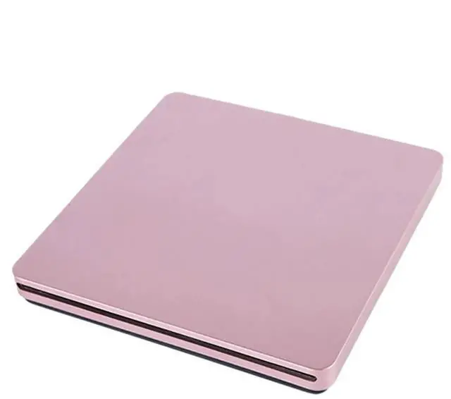 Main image of DVD Optical Drive USB 2.0 Portable CD DVD +/-RW Drive DVD Burner for Laptop 7/8/10 Pink