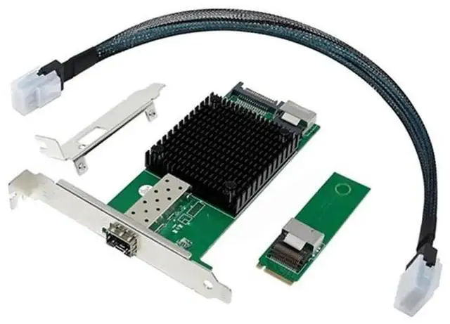 Main image of M.2 10G Server Network Card M.2 M X520-DA1 10G SFP+ Fiber Industrial Computer Server Network Card JL82599EN Chip