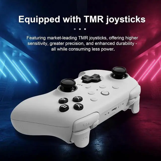 Alt view image 5 of 7 - JAENFONG 8BitDo Ultimate2 Bluetooth Controller for Switch, Switch 2, PC&Windows,Switch Pro Controller with TMR Joysticks,Tactile/Hall Triggers,Programmable L4/R4 Bumpers,2 Back Paddle Buttons,RGB Ring