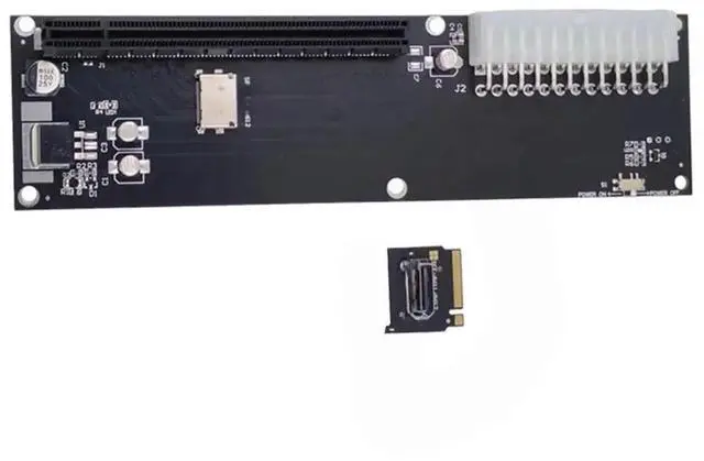 Main image of PCI-E 3.0 M- M.2 to SFF-8612 SFF-8611 host adapter for 2 external graphics cards SSD