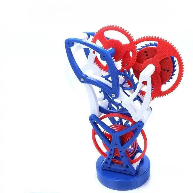 Main image of Mechanical design model Spring power gear set escapement structure Pendulum clock principle teaching model