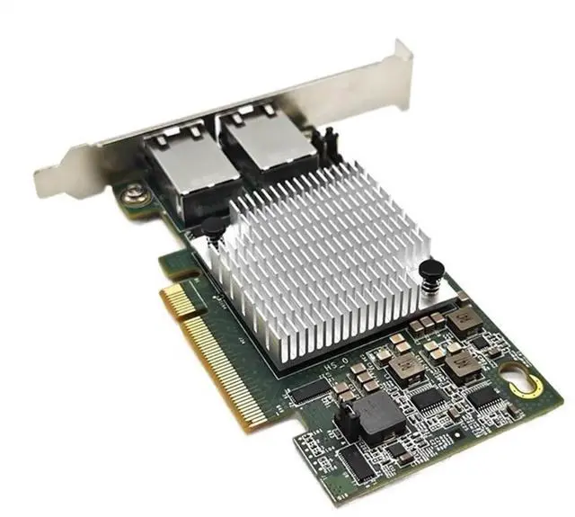 Main image of 10G Dual Port Ethernet Card X540-T2 PCIE-X8 X16 Network Expansion Adapter Support