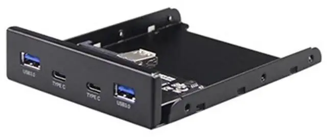 Main image of USB Hub USB C Hub 3.5" Floppy Drive Front Panel 2 Ports USB 3.0 + 2 Ports USB 3.1 Type-C 20-pin Connector