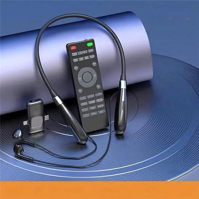 Main image of Bluetooth wireless live broadcast sound card integrated headset built-in sound card wireless receiver live broadcast headset live