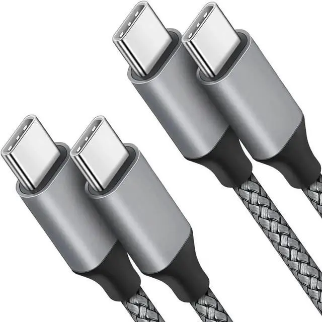 Main image of USB C to USB C Cable 4ft 2-Pack 60W USBC to USBC Cord Type C to C Charger Cable Fast Charging for iPhone 16/15 Pro Max/Plus/Pro for MacBook Pro Air/iPad for Galaxy S24 S23