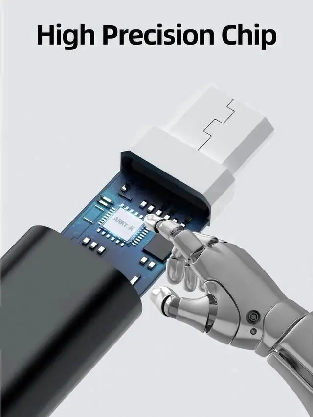 Alt view image 7 of 7 - JAENFONG Micro USB to USB C Adapter Type C Female to MicroUSB Male Converter for OTG Data Sync (Black Micro USB to Type C)