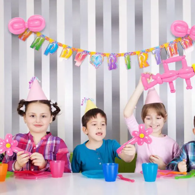 Alt view image 7 of 7 - LXZFCRG 260 Long Balloons for Animals, Latex Twisting Balloons for Garland, Parties - Pink