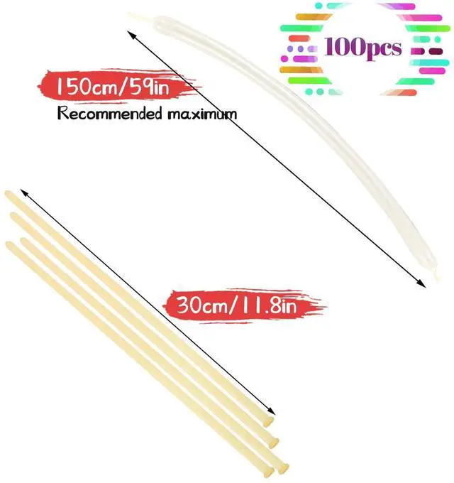 Alt view image 3 of 7 - LXZFCRG 260 Balloons Clear Long Skinny Latex Balloon for Balloon Animals, 100Pcs Twisting Ballon Shine for Balloons Arch Party Supplies Weddings Birthday (Clear)