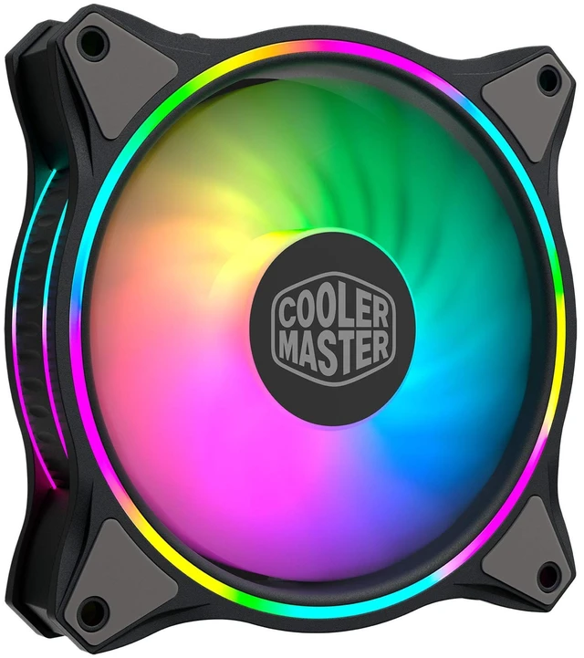 Main image of Cooler Master MasterFan MF140 Halo Fan, Duo-Ring ARGB Customizable Lighting, 140mm PWM Static Pressure, ARGB Header Extender for PC Case, Liquid and Air Cooler (MFL-B4DN-15NPA-R1)